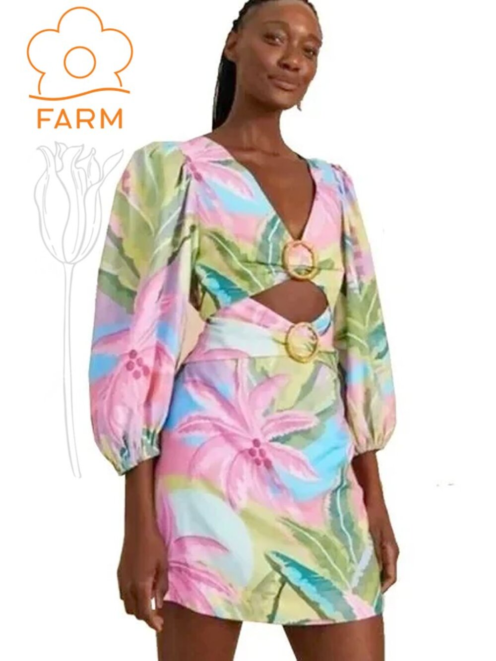 Farm Rio Beach Vibe Mini Dress